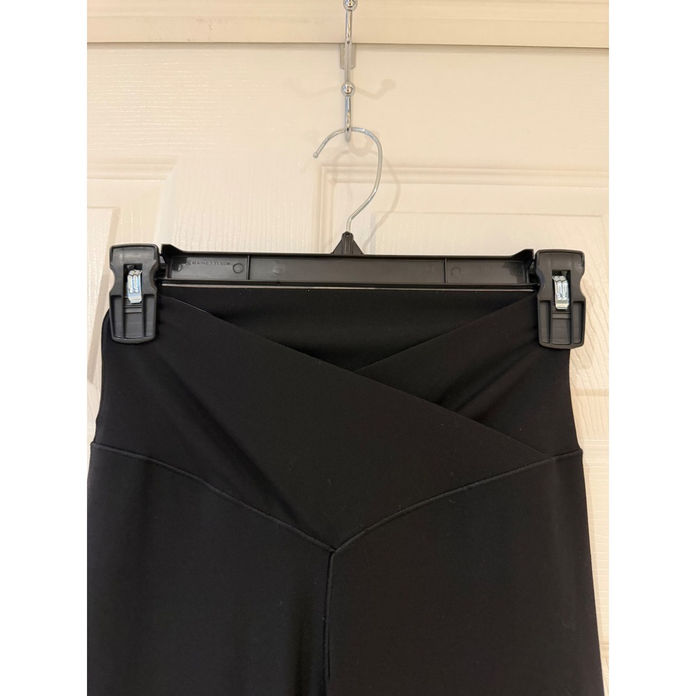 OFFLINE by Aerie Real Me Crossover Super Flare Leggings Black High Rise Pants XS - Picture 3 of 9
